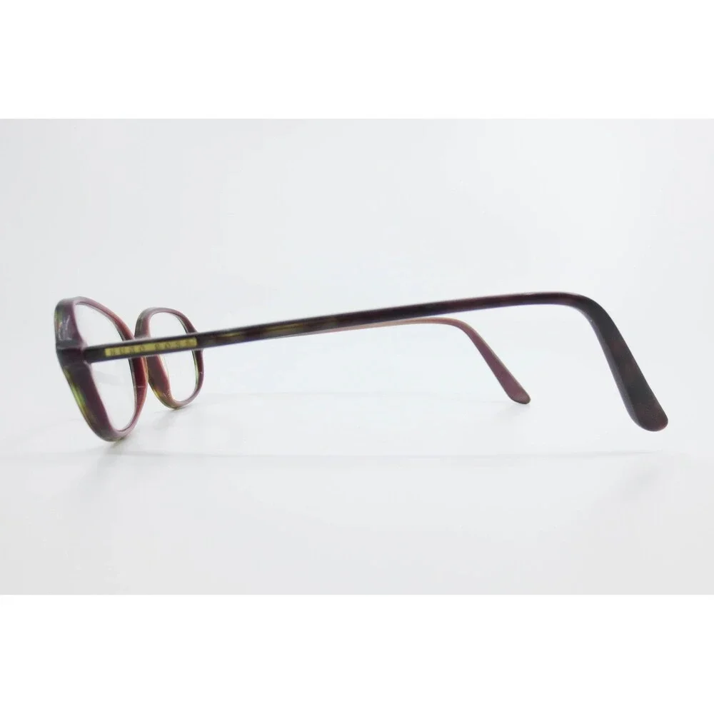 Hugo Boss HB11527 Oval Eyeglasses Burgundy Purple Green Made in Italy 50-16-135